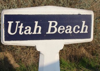 Normandy tours from England - Utah Beach Sign